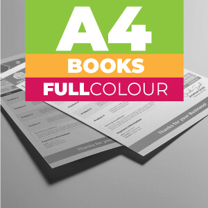 A4 NCR Books Full Colour